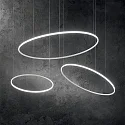 Ideal Lux pendant luminaire HULAHOOP 610 round, adjustable IP20, white