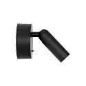 wall luminaire BEAN round, with switch IP20, black