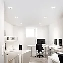 ceiling recessed luminaire OFF 162 round IP20, white