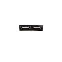 recessed downlight LIKA FI TRIMLESS D07 2 flames, flush, on/off, UGR < 16 IP20, glossy, black 