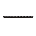 ceiling recessed luminaire LIKA FI TRIMLESS D27 10 flames, flush, on/off, UGR < 16 IP20, glossy, black 