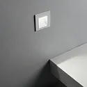 Ideal Lux wall recessed luminaire BIT FI 350MA down, asymmetrical, switchable IP65, white dimmable