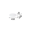 Ideal Lux scatter lens SET UP DISCO ACRILICO D45
