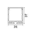 Ideal Lux profile VISION TRIMLESS 200, white