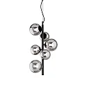 pendant luminaire PERLAGE 6 flames G9 IP20, black 
