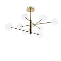 pendant luminaire EQUINOXE SP8 8 flames G4 IP20, brass
