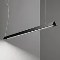 Ideal Lux pendant luminaire V-LINE adjustable IP20, black