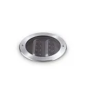 floor recessed luminaire TAURUS PT D17 ACCENT ROUND 2-fold, swivelling, walkable, switchable IP67, steel 