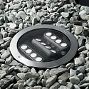 Ideal Lux floor recessed luminaire TAURUS PT D21 ACCENT ROUND 3-fold, swivelling, walkable, switchable IP67, steel 
