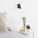 Ideal Lux wall luminaire PIPE with switch IP20, black