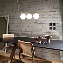 pendant luminaire PERLINE SP3 3 flames G9 IP20, black