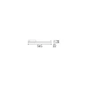 3-phase luminaire DISPLAY WIDE 565 IP20