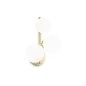 wall luminaire PERLAGE 3 flames G9 IP20, satined brass 