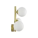 Ideal Lux wall luminaire PERLAGE 3 flames G9 IP20, satined brass 