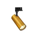 3-phase spot FOX 25W BIG / ON-OFF 830 adjustable, on/off IP20, satined brass 