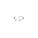 Ideal Lux outdoor wall luminaire OMEGA round IP54, black