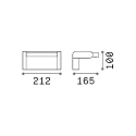 outdoor wall luminaire SWIPE AP tiltable, with diffuser IP54, white 