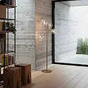Ideal Lux floor lamp EQUINOXE PT4 4 flames G4 IP20, brass