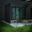 Ideal Lux path light JEDI PT LED 80.5CM square, switchable, with ground spike IP65, black matt 