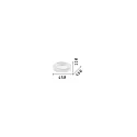ceiling luminaire ZIGGY PL D45 LED LED IP20, white