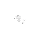 Ideal Lux 3-phase spot POV TRACK LED round, with adapter LED IP20, black