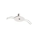 recessed canopy ROUND RECESSED 1-fold, round, white matt