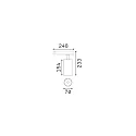 3-phase spot FOX 25W BIG / DALI 930 DALI controllable, adjustable IP20