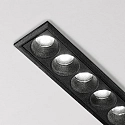 Ideal Lux recessed downlight LIKA FI SLIM  D12 6 flames, UGR < 19, slim, on/off, with trim IP20, black matt 