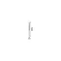 path light JEDI PT LED 80.5CM square, switchable, with ground spike IP65, black matt 