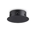 canopy MAGNETICO 6 LUCI round, 6-fold, black matt