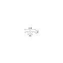 Ideal Lux recessed canopy ROUND RECESSED 1-fold, round, chrome, polished aluminium