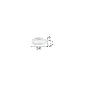 Ideal Lux ceiling luminaire ZIGGY PL D60 LED LED IP20, black