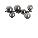 ceiling luminaire PERLAGE 6 flames G9 IP20, black 