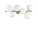 ceiling luminaire PERLAGE 6 flames G9 IP20, satined brass 
