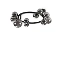 ceiling luminaire PERLAGE 10 flames G9 IP20, black 