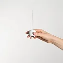 Ideal Lux pendant luminaire ARCHIMEDE ball shaped IP20, white 