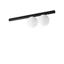 ceiling luminaire BINOMIO 2 flames G9 IP20, black dimmable