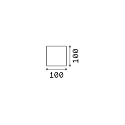 Ideal Lux outdoor wall luminaire ATOM UP/DOWN 10CM up / down, cube shape, adjustable IP54, white 