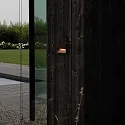 Ideal Lux outdoor wall luminaire DEDRA IP65, coffee brown 