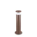 bollard lamp TORRE 60 E27 IP65, coffee brown dimmable
