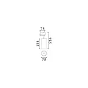 Ideal Lux 3-phase spot FOX 25W BIG / ON-OFF 940 adjustable, switchable IP20, white matt 