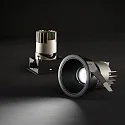 Ideal Lux recessed housing ZEUS round, black