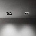 Ideal Lux recessed housing ZEUS square, black