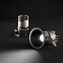 Ideal Lux recessed housing ZEUS square, black