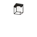 ceiling luminaire LINGOTTO PL1 1 flame E14 IP20, black matt dimmable