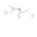 ceiling luminaire ATLAS 5 flames G9 IP20, white dimmable