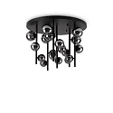 ceiling luminaire PERLAGE 18 flames G9 IP20, black 