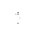 Ideal Lux battery floor lamp PURE IP54, black dimmable