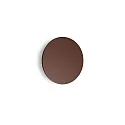 outdoor wall luminaire PUNTO AP D30 round, indirect, switchable IP54, mat, coffee brown 