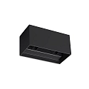 outdoor wall luminaire ATOM UP/DOWN 20CM up / down, square, adjustable IP54, black 